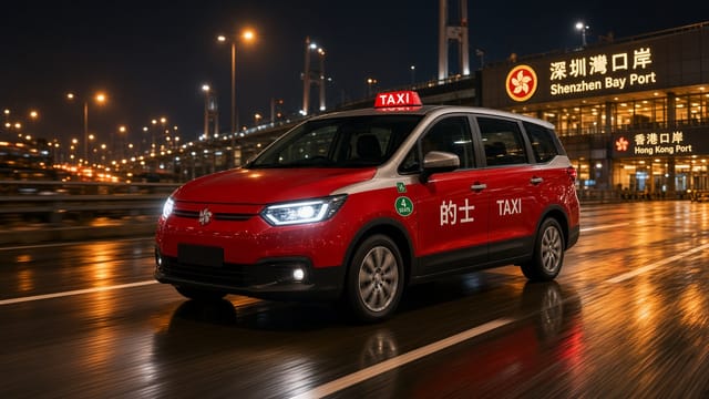 港珠橋一口價的士 — 一口價快的
